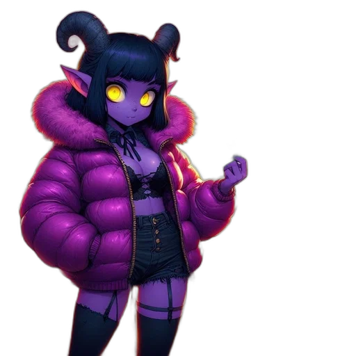 jacket, creature, staff, concept art transparent PNG cut-out