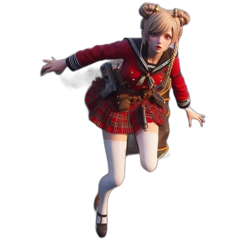 jacket, staff, weapon, creature transparent PNG cut-out
