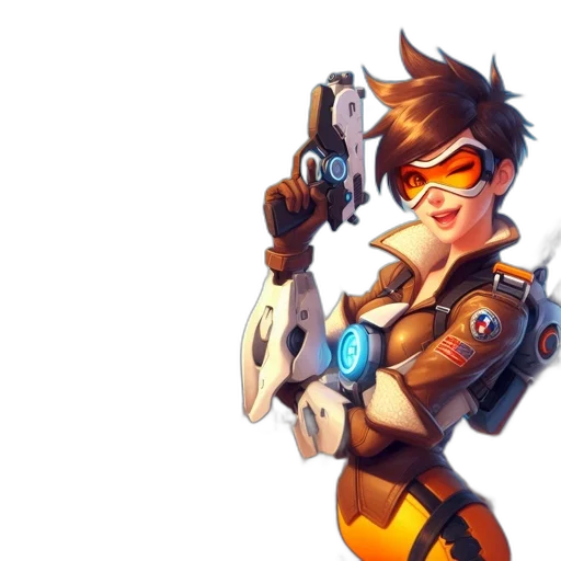 weapon, robot, jacket, staff transparent PNG cut-out