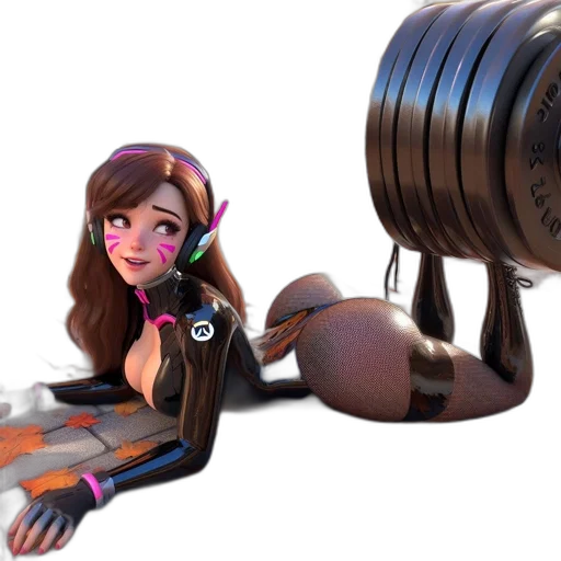 weapon, robot, hair, jewelry transparent PNG cut-out