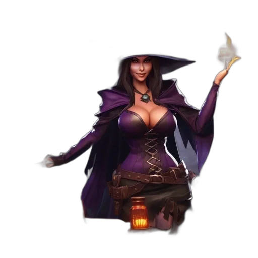 staff, weapon, hat, dress transparent PNG cut-out