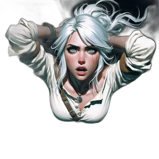 face, jacket, fantasy art, comic book art transparent PNG cut-out