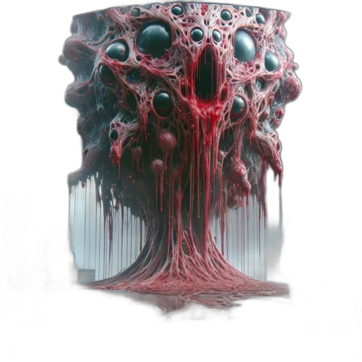 tree, bottle, hair, creature transparent PNG cut-out
