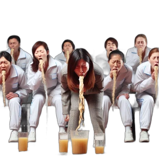 group, photo, international, vomiting transparent PNG cut-out