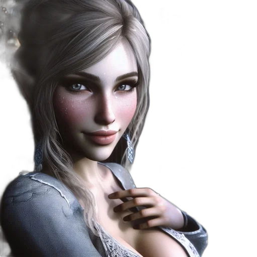 face, fantasy art, photorealistic, concept art transparent PNG cut-out