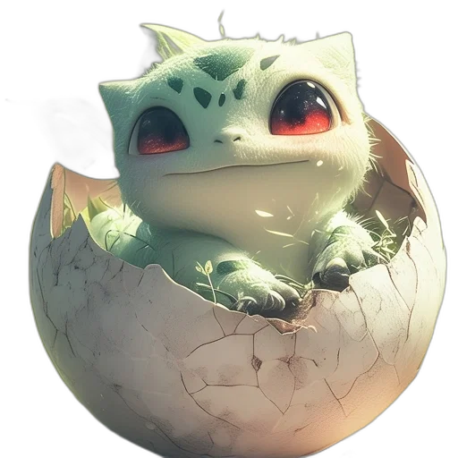 dragon, creature, staff, face transparent PNG cut-out