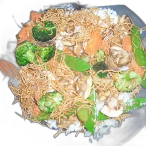 food, plate, stir-fried, vegetables transparent PNG cut-out