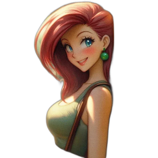 dress, jewelry, face, staff transparent PNG cut-out
