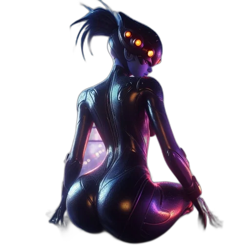 dress, creature, robot, concept art transparent PNG cut-out