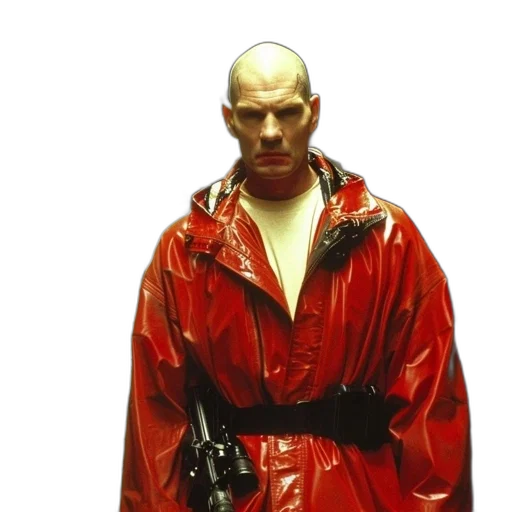 jacket, concept art, photorealistic, red transparent PNG cut-out