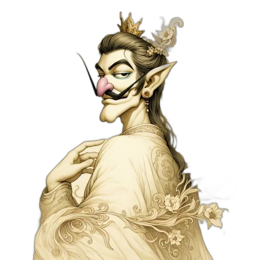 mask, crown, face, staff transparent PNG cut-out