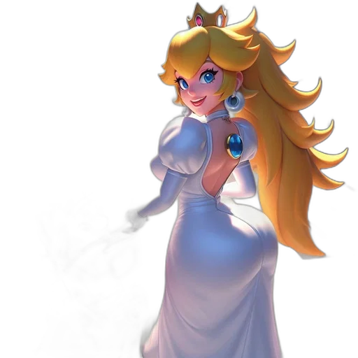 dress, crown, staff, weapon transparent PNG cut-out