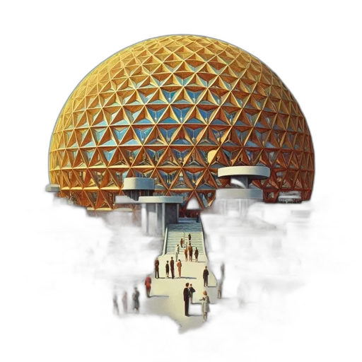 building, umbrella, 3d render, concept art transparent PNG cut-out