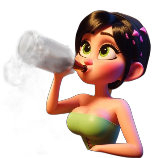 staff, dress, bottle, face transparent PNG cut-out