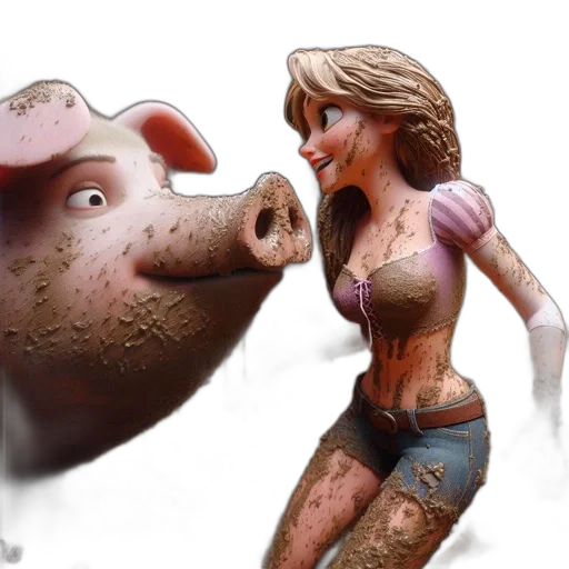 concept art, 3d render, photorealistic, comic book art transparent PNG cut-out