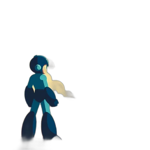 staff, robot, creature, hair transparent PNG cut-out