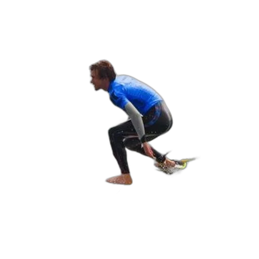 shoes, creature, surfer, blue transparent PNG cut-out