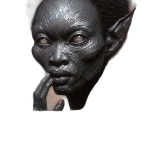 mask, face, creature, staff transparent PNG cut-out