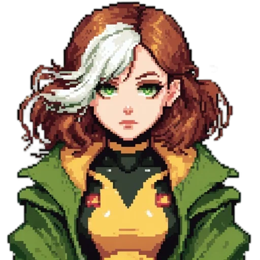 staff, jacket, face, weapon transparent PNG cut-out