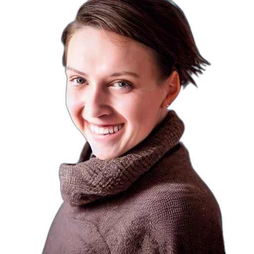 staff, jacket, face, photorealistic transparent PNG cut-out