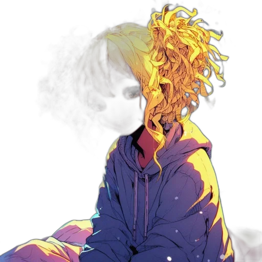 jacket, mask, hair, dress transparent PNG cut-out