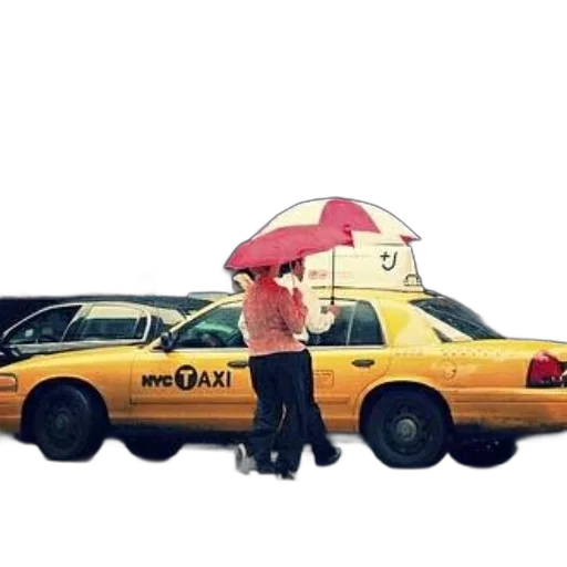 umbrella, car, hat, jacket transparent PNG cut-out