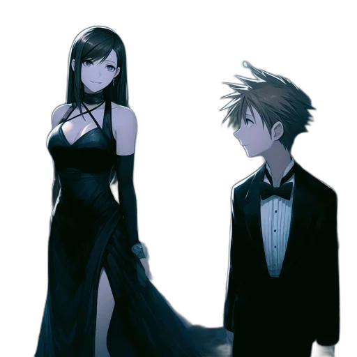 dress, concept art, anime, pixel art transparent PNG cut-out