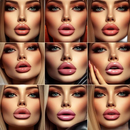 face, photorealistic, 3d render, concept art transparent PNG cut-out