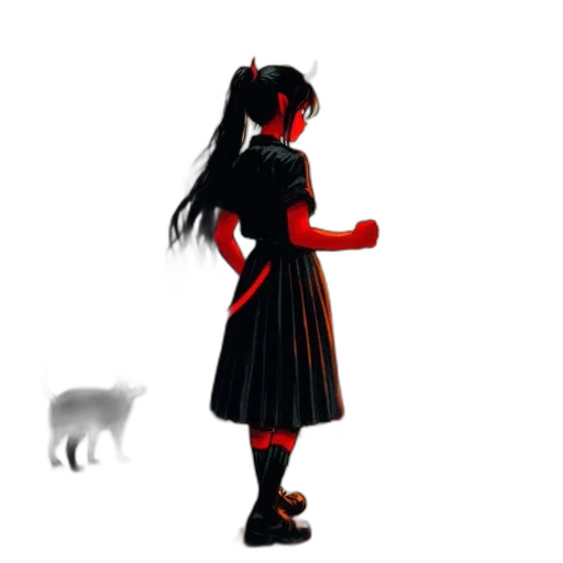 dress, animal, staff, creature transparent PNG cut-out