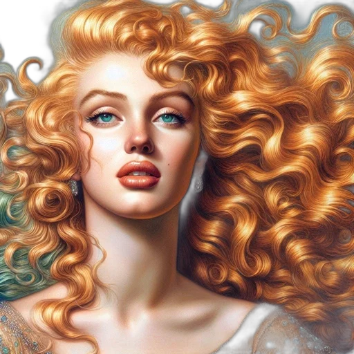 hair, crown, face, photorealistic transparent PNG cut-out