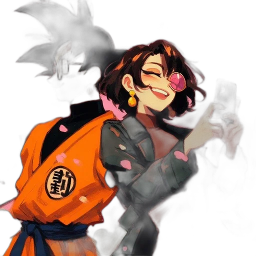 jacket, staff, concept art, anime transparent PNG cut-out