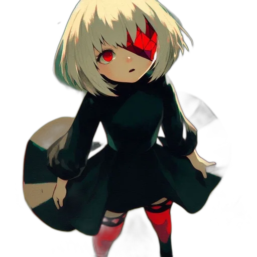 mask, creature, dress, staff transparent PNG cut-out