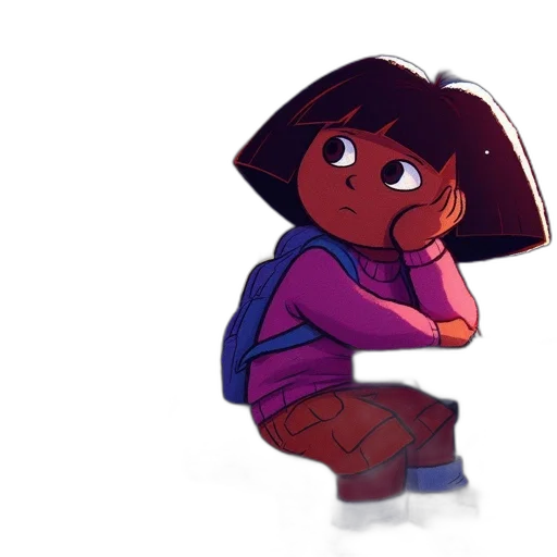 jacket, hat, staff, creature transparent PNG cut-out