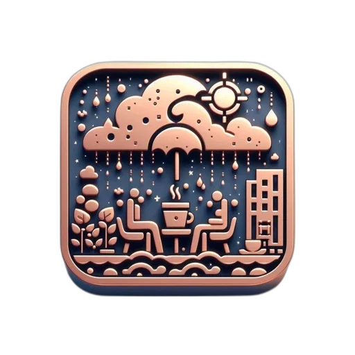 concept art, pixel art, 3d render, rain transparent PNG cut-out