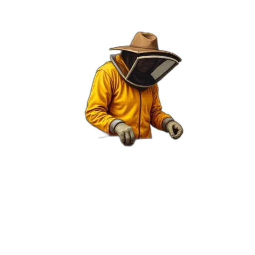 staff, robot, mask, hat transparent PNG cut-out