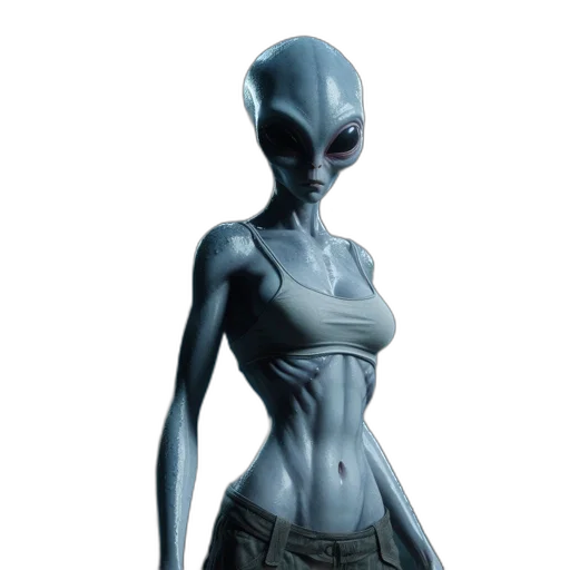 creature, dress, robot, staff transparent PNG cut-out