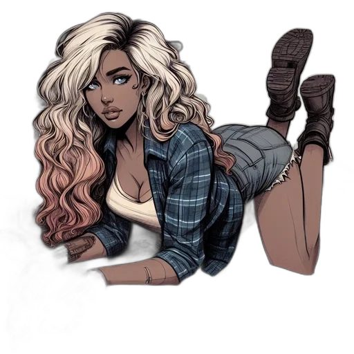 comic book art, cartoon, concept art, fantasy art transparent PNG cut-out
