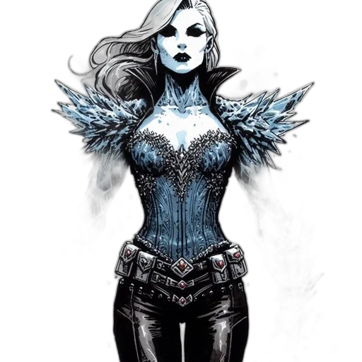 comic book art, concept art, fantasy art, cartoon transparent PNG cut-out
