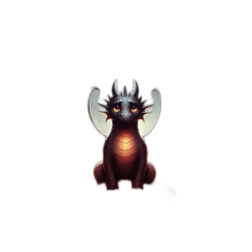 dragon, animal, creature, staff transparent PNG cut-out