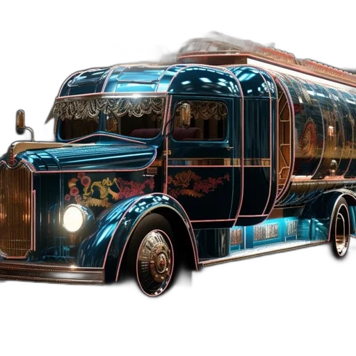 car, concept art, fantasy art, 3d render transparent PNG cut-out