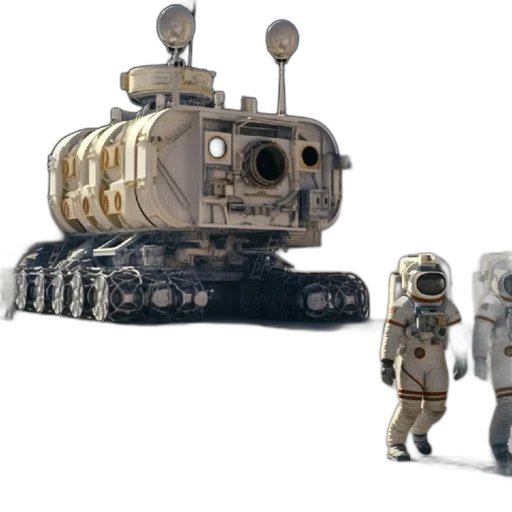 robot, concept art, 3d render, pixel art transparent PNG cut-out