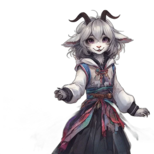 staff, dress, dragon, creature transparent PNG cut-out