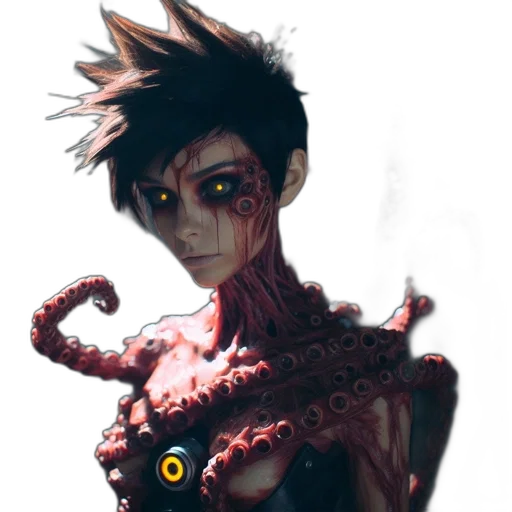 creature, robot, mask, face transparent PNG cut-out
