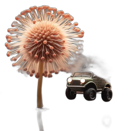 car, umbrella, tree, flower transparent PNG cut-out