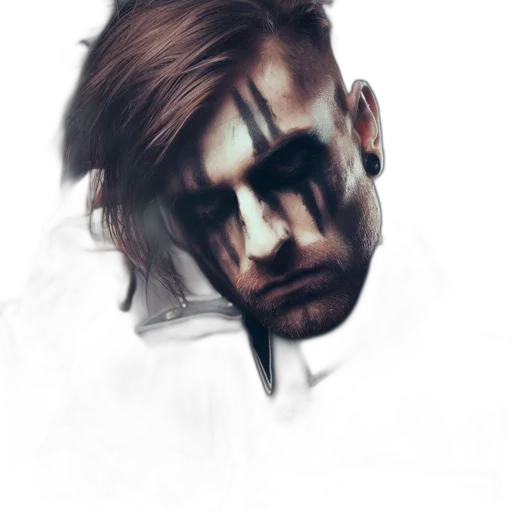 face, mask, staff, creature transparent PNG cut-out