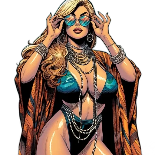 jewelry, comic book art, concept art, cartoon transparent PNG cut-out