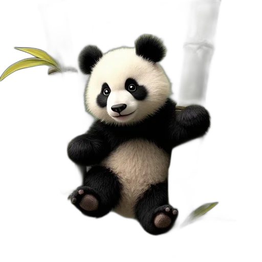 animal, staff, 3d render, photorealistic transparent PNG cut-out