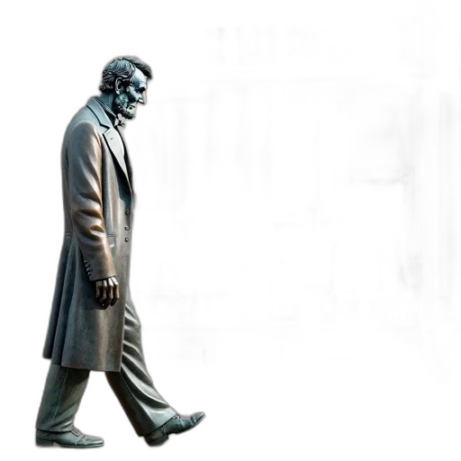3d render, concept art, photorealistic, statue transparent PNG cut-out