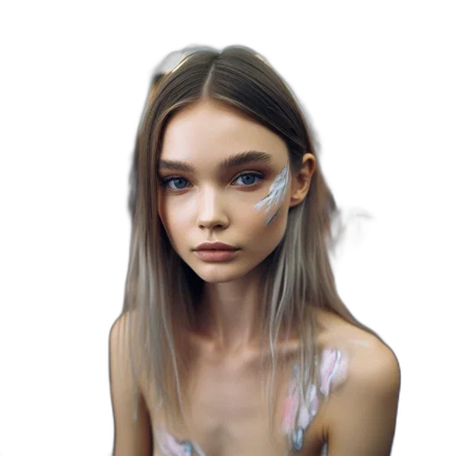 face, jewelry, hair, mask transparent PNG cut-out