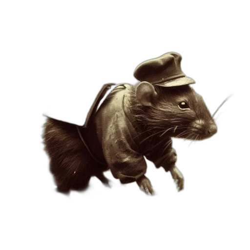 hat, animal, creature, staff transparent PNG cut-out